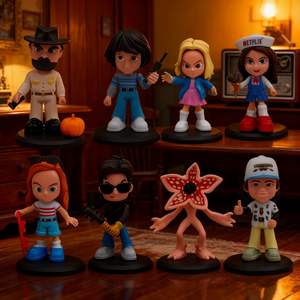 Nuevas figuras relacionadas con la película <span class=keywords><strong>Stranger</strong></span> <span class=keywords><strong>Things</strong></span>, modelos de simulación, figuras decorativas de PVC para coleccionar. - Product Image 2