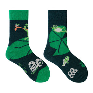 Calcetines Infantiles con Diseños Divertidos y Asimétricos, Estampados de Animales de Dibujos Animados, Calcetines Casuales para Niños y Niñas - Product Image 5