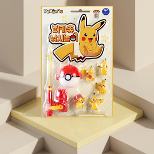 Jeu de pêche magnétique en plastique Pokemon Pikaed, canne à pêche coréenne pour enfants, jouet éducatif d'imitation sur le thème de l'anime - Product Image 1
