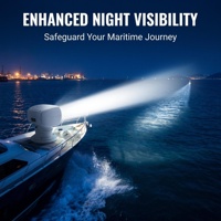 Projecteurs LED marins étanches à télécommande pour yachts et bateaux 12V/24V, lampes halogènes, projecteur de pêche