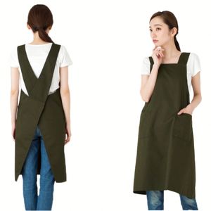 Nuevo Delantal de Algodón Impermeable y Moderno para Adultos, con 1-4 Bolsillos, sin Mangas, para Cocina, Catering, Repostería, Camareros y Trabajo - Product Image 1