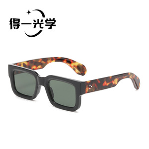 Square <b>Sunglasses</b> Black PC Frame UV400 Unisex - Product Image 4