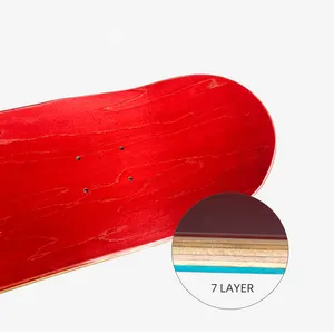 Benutzer definiertes Skateboard 7 Schichten Tief konkaves Holz Skateboard Blank Skateboard Deck