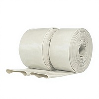 Tuyau d'arrosage plat en PVC blanc pour l'irrigation et la lutte contre les incendies
