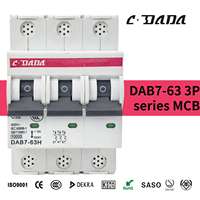 Disjoncteur miniature CDADA DAB7-63 3P à prix d'usine pour 250V, capacité de coupure de 4,5KA