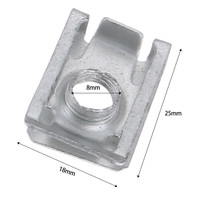 Attache automatique M5 M6 M8 5mm 6mm 8mm Clips pour panneau de roulement de moteur de voiture écrou en spirale vitesse universelle pince de montage en Zinc