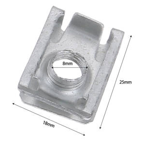 Attache automatique M5 M6 M8 5mm 6mm 8mm Clips pour panneau de roulement de moteur de voiture écrou en spirale vitesse universelle <span class=keywords><strong>pince</strong></span> de <span class=keywords><strong>montage</strong></span> en Zinc - Product Image 6