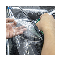 Film de protection de peinture automobile transparent invisible CAPFM ultra brillant en TPU auto-réparateur, résistant aux UV et anti-rayures, avec garantie de 8 ans