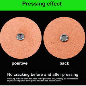 Machine semi-automatique <span class=keywords><strong>de</strong></span> pose d'œillets et <span class=keywords><strong>de</strong></span> boutonnières pour bâches, tentes, papier et sacs en PVC - Product Image 4