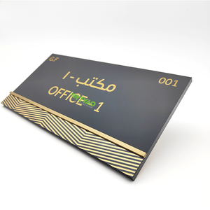 YIYAO <span class=keywords><strong>plaque</strong></span> de <span class=keywords><strong>plaque</strong></span> de numéro de bureau en métal antique en laiton vintage avec logo personnalisé <span class=keywords><strong>à</strong></span> bas prix - Product Image 1