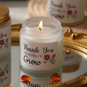 Bougie parfumée en cire de soja dans un bocal en verre ambré avec logo personnalisé, couvercle noir, aromathérapie, décoration d'intérieur, cadeau, vente en gros, OEM - Product Image 3