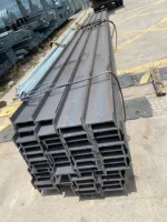 Poutre en acier Q355B 100x68-630x180mm 6m 12m Épaisseur 5-20mm Section structurelle pour la construction de ponts et l'ingénierie lourde