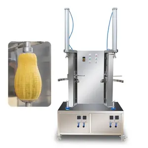 Automatische Fruitmeloen Schilmachine Was Kalebas Huidverwijderaar Pompoen Watermeloen Pawpaw Pomelo Mango Ananas Verwerking Dunschiller