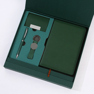 Silkway Small Fresh Modern Simplicity Personalized Business Keychain Pen Gift Set Made China Staff Enterprise Gift Box Paper