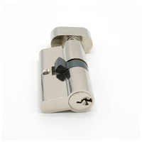 Offre Spéciale moderne 30 degrés serrure de porte cylindre laiton nickelé acier aluminium alliage de zinc cuivre ABS avec tour de pouce