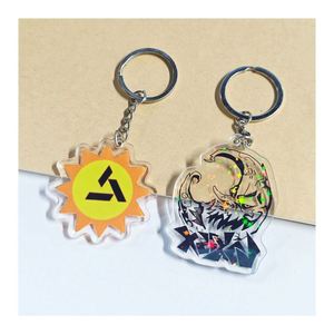 Llavero de acrílico brillante con diseño personalizado, regalo de acrílico, llavero de acrílico con logo hecho a mano - Product Image 1