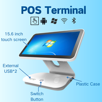 Sistema POS con Pantalla Táctil Capacitiva de 15.6 Pulgadas, Precio al por Mayor, Económico, Sistema de Punto de Venta con Windows para Comercio Minorista y Restaurantes