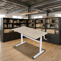 Cadre de bureau debout réglable en hauteur OEM, en métal, autoportant, mobilier de bureau au design minimaliste