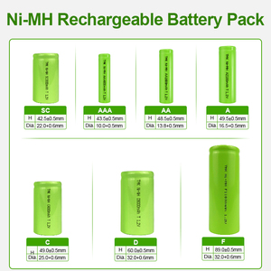 F9000mah 1.2V lâu dài NiMH Pin gói pin có thể sạc lại NiMH di động 2000 + Chu kỳ pin - Product Image 4