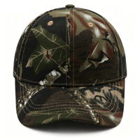 Gorra de Béisbol Deportiva Formal de 6 Paneles de Algodón con Impresión Digital Personalizada, Gorra de Caza con Logotipo Bordado en 3D, Gorra de Selva con Etiqueta