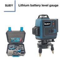 Batterie au lithium rechargeable Niveau laser vert à 16 lignes avec nivellement automatique de qualité industrielle à 360 °