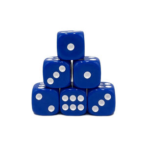공장 직접 판매 재고 색상 16mm 둥근 D6 주사위 선물 및 보드 게임 Moq 10 조각 - Product Image 4