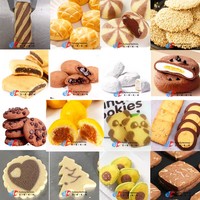 Machine à fabriquer des biscuits bicolores YC-168, 20-120 pièces/min, poids 10-180g, acier inoxydable 304, écran tactile PLC, 220V