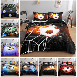 Juego de Sábanas y Funda Nórdica de Poliéster 100% con Estampado de Fútbol Impreso en 3D Ecológico al por Mayor, 500 Hilos, para Uso Doméstico y Hotelero - Product Image 2