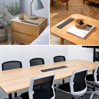 Multiprise industrielle encastrable 13A pour bureau, avec interrupteur, pour table de conférence, prise encastrée pour mobilier