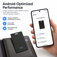 Localisateur intelligent certifié Google Find My Device, carte GPS anti-perte ultra-fine pour téléphone Android, portefeuille, passeport