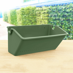 Vente chaude Pots <span class=keywords><strong>de</strong></span> <span class=keywords><strong>fleurs</strong></span> en plastique Récipient en plastique pour plantes Tenture murale Pots suspendus en plastique vert pour plantes - Product Image 4