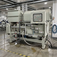 Mesin Pengolahan Limbah Industri FRP Dewatering Machine Tangki MBR Belt Press Filter Filtrasi 500L/Jam 380V/220V 1 Tahun