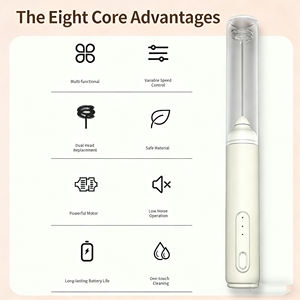 Batidora portátil al por mayor del fabricante, batidora de huevos de mano con carga USB, batidora de café, espumador de leche, batidora eléctrica de acero inoxidable - Product Image 2