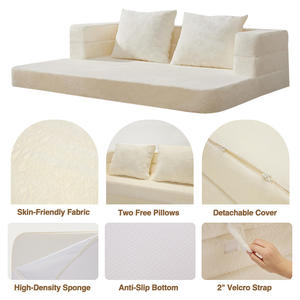 Sofá cama pequeño individual futón sofá cama convertible multifuncional perro sofá cama plegable - Product Image 4