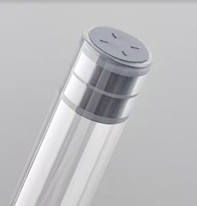 Glass <b>Bottles</b> Cylinder Shape Clear Glass Screw Cap Sealing - Product Image 2