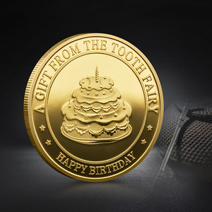 Prezzo di fabbrica fatina dei denti monete d'oro regalo per bambini in metallo moneta commemorativa carrozza di zucca - Product Image 5