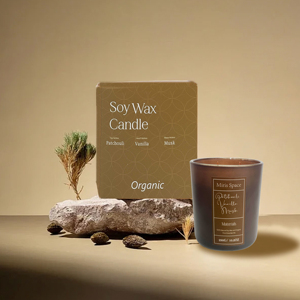 Grosir lilin Natal mewah stoples kotak kaca lilin kedelai kustom aromaterapi aroma pribadi Label beraroma lilin Set hadiah - Product Image 4