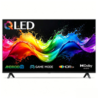 Téléviseur intelligent QLED 4K UHD 100 pouces à prix d'usine, Android 15, grand écran sans cadre pour hôtel, réunion, home cinéma, ODM OEM