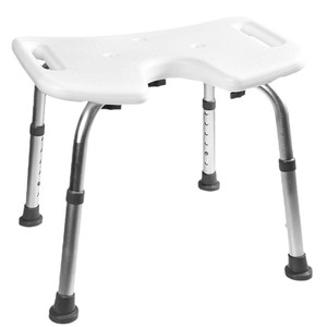 Bathroom <b>Shower</b> <b>Chair</b> Adjustable Non Slip Seat <b>For</b> <b>Elderly</b> Pregnant Women Patients White - Product Image 5