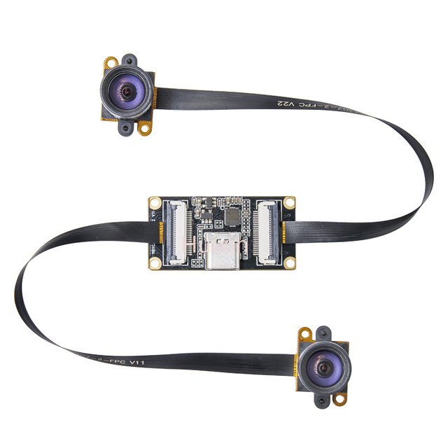 Hot 1MP Monochrome Global Shutter USB3.0 Stereo Camera 120fps High-Speed Dual-Lens Sync Distance Measurement
