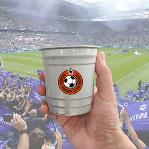 Vasos Reciclables para Bebidas Frías, Personalizados con Temática de Refrescos y Cola, Vasos de Aluminio Impresos para Estadios de Fútbol - Product Image 1