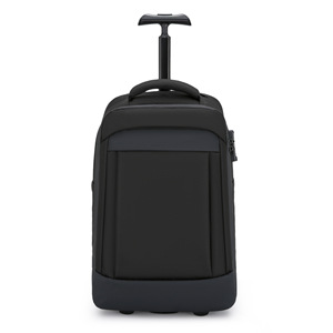 Laptop <b>Backpack</b> <b>Large</b> Capacity Waterproof With Wheels For Travel Business Unisex Gray Solid Color 1801 - Product Image 3