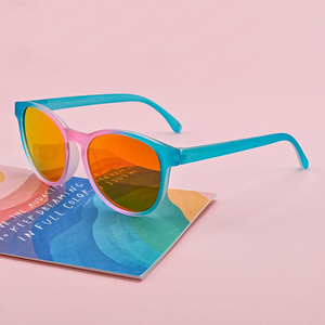 2023 New Designer women Round Frame lifestyle recycled plastic sunglasses wholesale custom logo