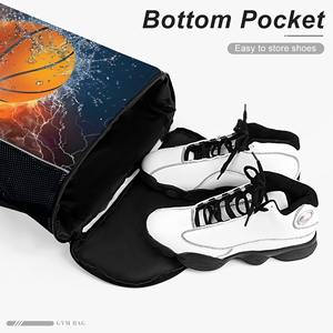 Thăng hoa tùy chỉnh bóng rổ Ba lô thể thao dây kéo túi không thấm nước Dây Kéo Túi cho giày ngăn phòng tập thể dục dây kéo túi - Product Image 2