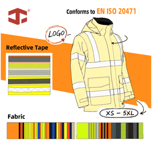 Vêtements <span class=keywords><strong>de</strong></span> <span class=keywords><strong>travail</strong></span> imperméables et réfléchissants JIADE, vente chaude, veste bomber fonctionnelle haute visibilité pour hommes, hiver - Product Image 6