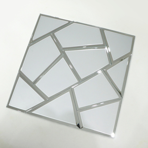 Màu thủy tinh khảm hình dạng vuông belved cạnh gương kính khảm thủy tinh - Product Image 2
