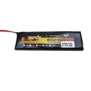 Batería de alta descarga XV Nano Tech Li Po Eagle 4400mAh 3.7V 8C para modelos RC - Product Image 1