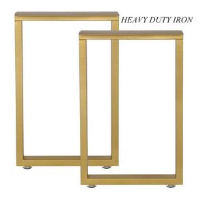 Pieds de table basse modernes en fer robuste, design carré, pour table à manger, salon, appartement - Product Image 2