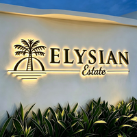 Lettres en relief LED personnalisées avec source de lumière 3D pour enseigne de magasin, publicité extérieure, logo d'entreprise, lettres rétroéclairées LED