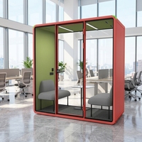 Cabine de travail insonorisée portable pour bureau, cabine modulaire insonorisée pour bureau